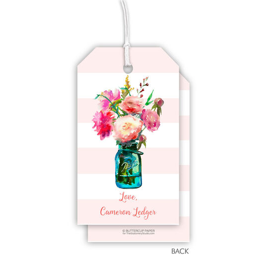 Mason Jar Hanging Gift Tags